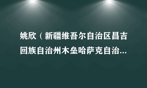 姚欣（新疆维吾尔自治区昌吉回族自治州木垒哈萨克自治县市场监督管理局党组书记）