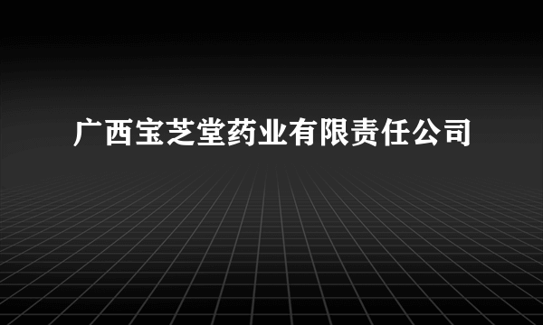 广西宝芝堂药业有限责任公司