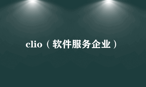 clio（软件服务企业）