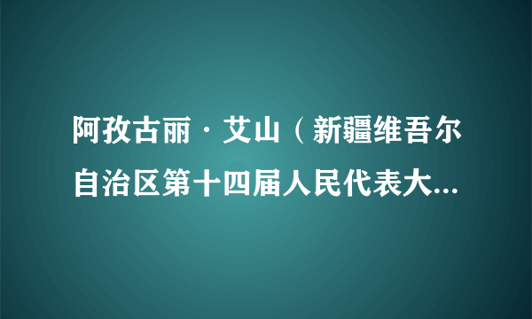 阿孜古丽·艾山（新疆维吾尔自治区第十四届人民代表大会代表）