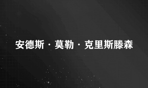 什么是安德斯·莫勒·克里斯滕森