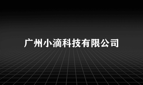 广州小滴科技有限公司