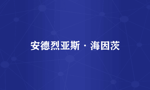 安德烈亚斯·海因茨