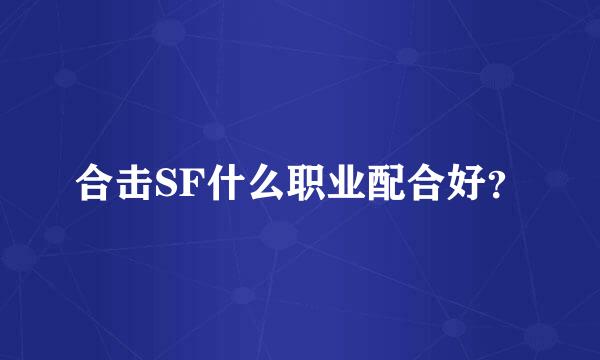 合击SF什么职业配合好？