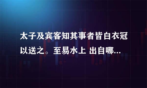 太子及宾客知其事者皆白衣冠以送之。至易水上 出自哪篇文言文