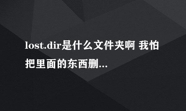 lost.dir是什么文件夹啊 我怕把里面的东西删了手机无法正常运行 而且那里面的东西占用的内存很大 求高手手