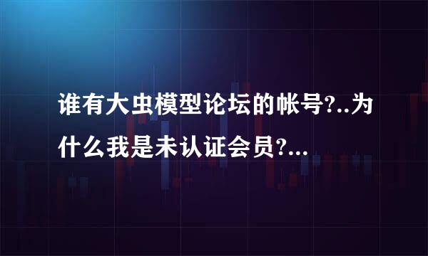 谁有大虫模型论坛的帐号?..为什么我是未认证会员?..或者可以借我帐号看吗?