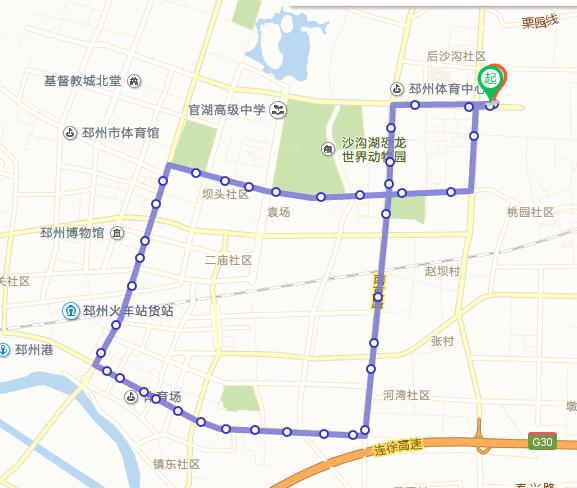 邳州市30路公交车路线图