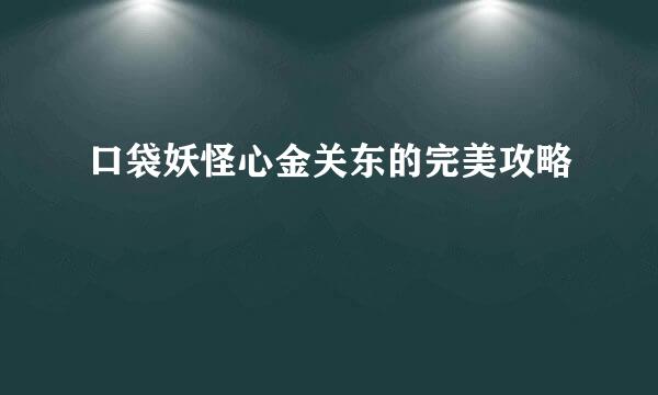 口袋妖怪心金关东的完美攻略