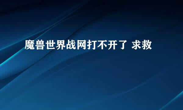 魔兽世界战网打不开了 求救