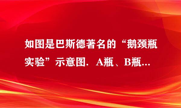 如图是巴斯德著名的“鹅颈瓶实验”示意图．A瓶、B瓶内都装有肉汤，甲图表示A瓶煮沸，B瓶不做处理．一段时