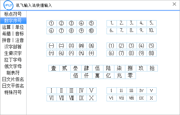 求7的外面带一个圈的字符号，像①②③这样的~