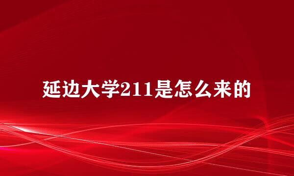 延边大学211是怎么来的