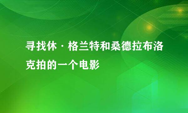 寻找休·格兰特和桑德拉布洛克拍的一个电影