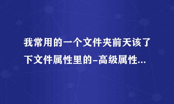 我常用的一个文件夹前天该了下文件属性里的-高级属性-压缩或加密属性-加密内容以便保护数据，昨天用得还好