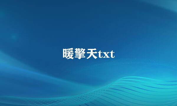 暖擎天txt