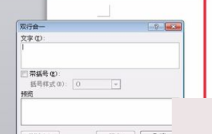 word2010双行合一怎么设置