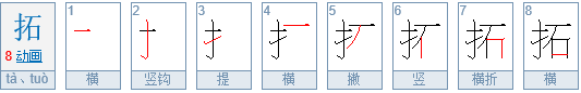 拓印的拓读音是怎样