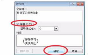 word2010双行合一怎么设置