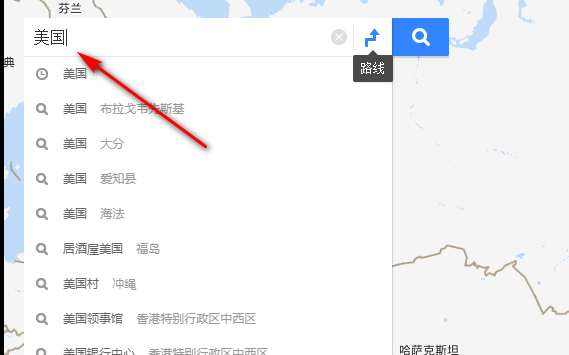 百度地图里怎么看世界地图