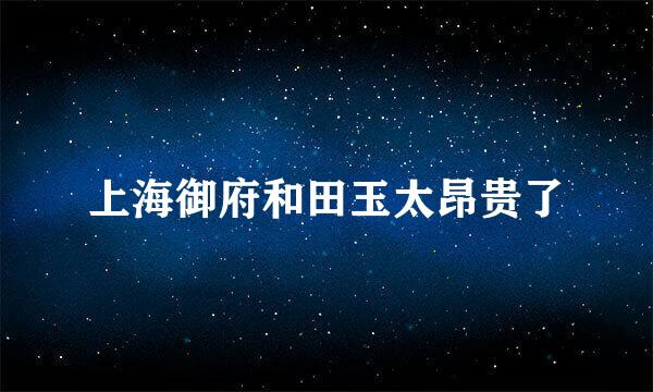 上海御府和田玉太昂贵了