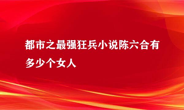 都市之最强狂兵小说陈六合有多少个女人