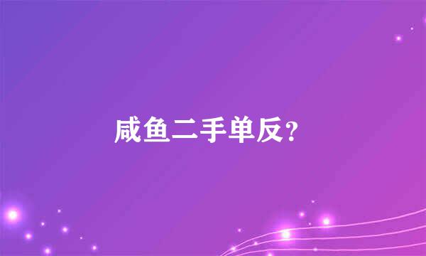 咸鱼二手单反？