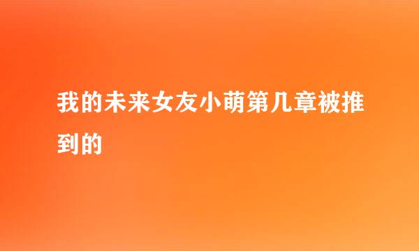 我的未来女友小萌第几章被推到的