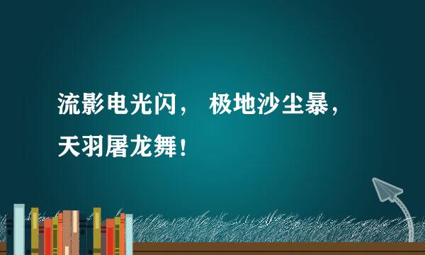 流影电光闪， 极地沙尘暴，天羽屠龙舞！