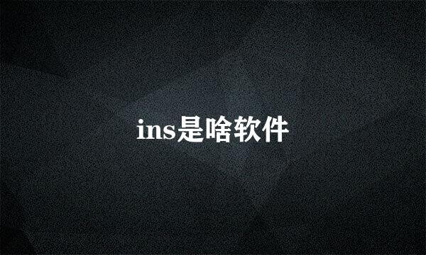 ins是啥软件