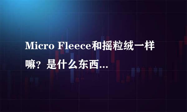 Micro Fleece和摇粒绒一样嘛？是什么东西，怎么做的，如果有成品图片就好了。。非常感谢啊