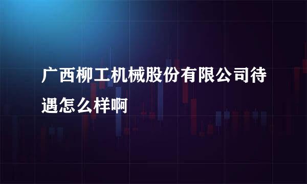 广西柳工机械股份有限公司待遇怎么样啊