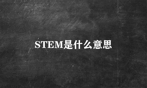 STEM是什么意思