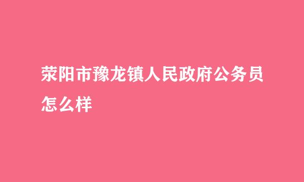 荥阳市豫龙镇人民政府公务员怎么样