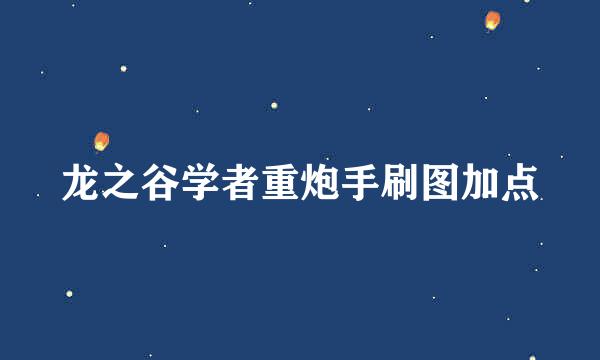 龙之谷学者重炮手刷图加点