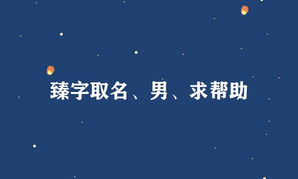 臻字取名、男、求帮助