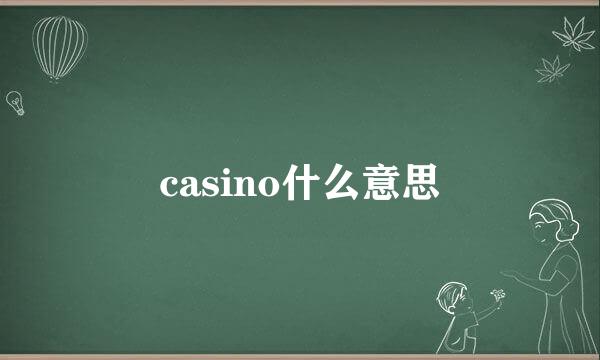 casino什么意思