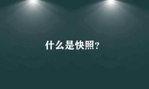 什么是快照？