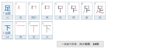 足下什么意思