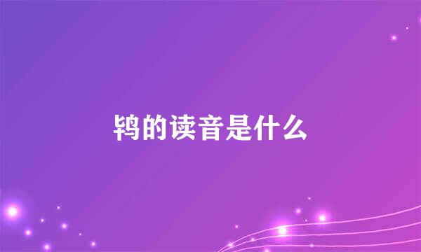 鸨的读音是什么