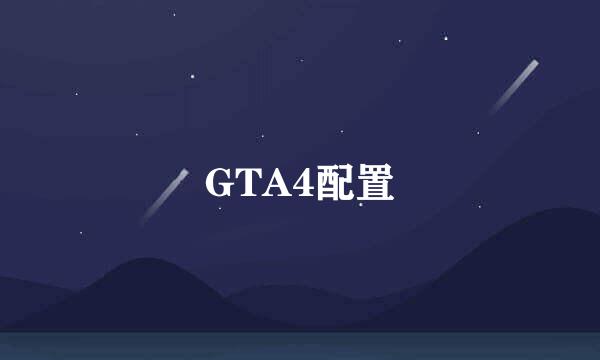 GTA4配置