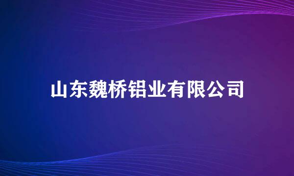 山东魏桥铝业有限公司