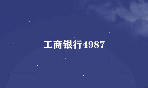 工商银行4987