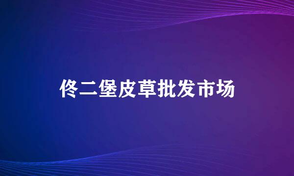 佟二堡皮草批发市场