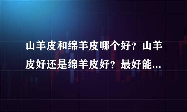 山羊皮和绵羊皮哪个好？山羊皮好还是绵羊皮好？最好能说出山羊皮与绵羊皮的区分、鉴定与特征；