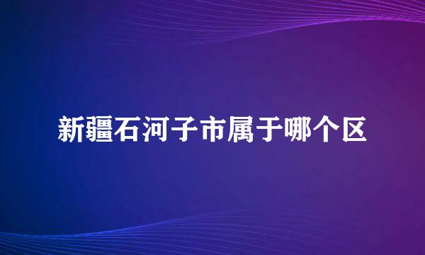 新疆石河子市属于哪个区