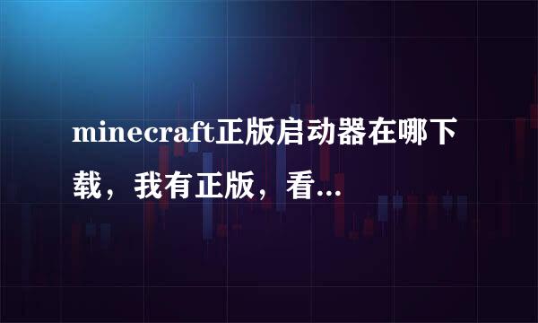 minecraft正版启动器在哪下载，我有正版，看清题目，我有正版！