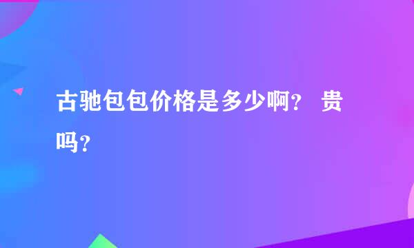 古驰包包价格是多少啊？ 贵吗？