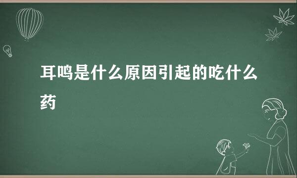 耳鸣是什么原因引起的吃什么药