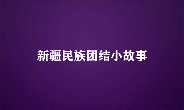 新疆民族团结小故事